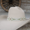 Western Beaded Hat Band - Sagebrush