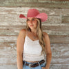 Serratelli Pink Wool Cowboy Hat
