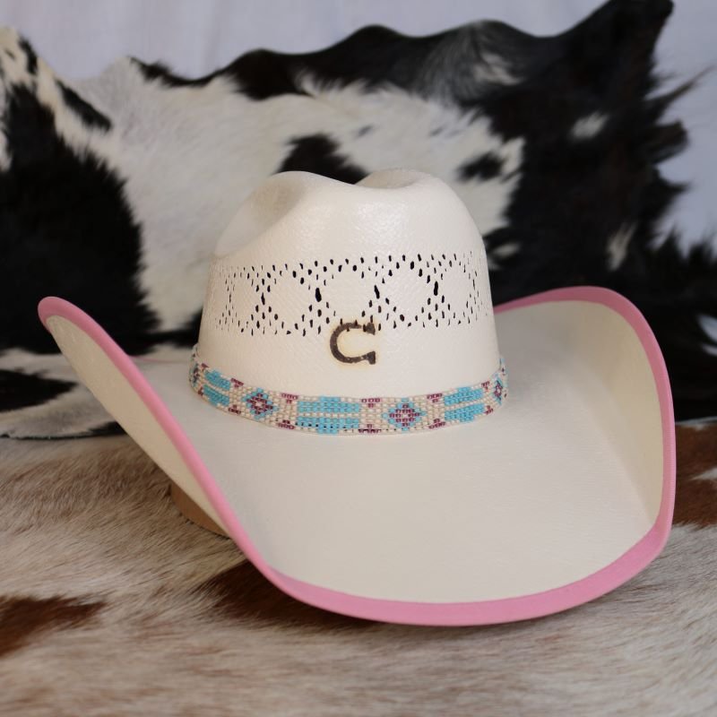 Charlie 1 Horse Gracie Jr. Girls Straw Cowboy Hat