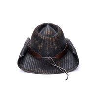Canvas Cowboy Hat | Stampede | Rolled Brim | Black