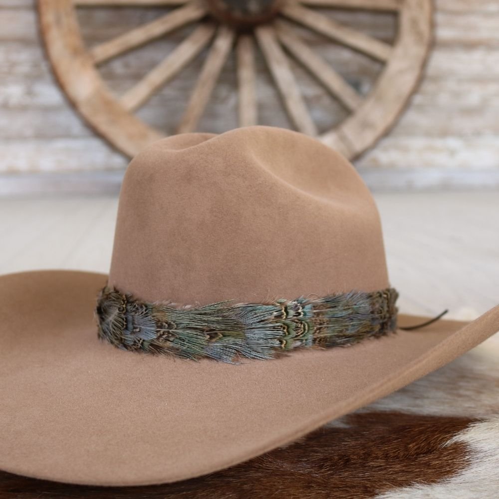 Western Feather Hat Band - Dove I