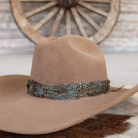 Western Feather Hat Band - Dove I