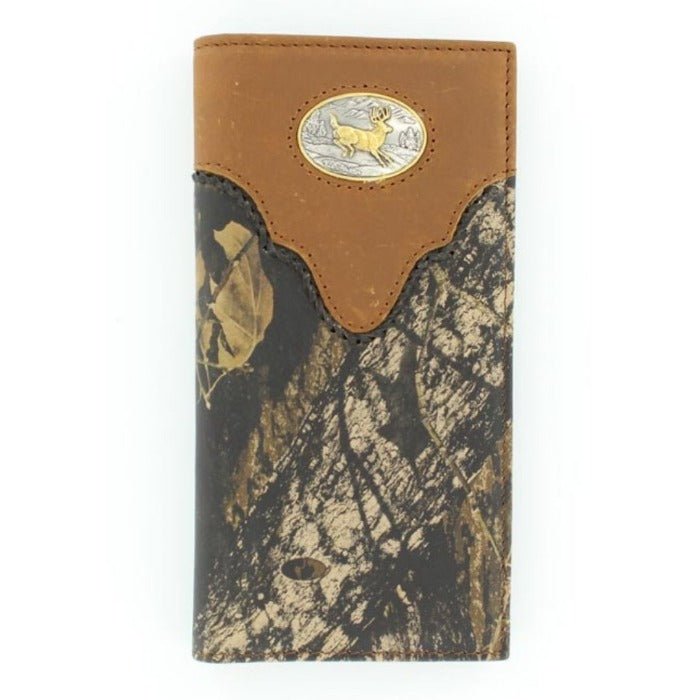 Nocona Mossy Oak Print Checkbook Wallet