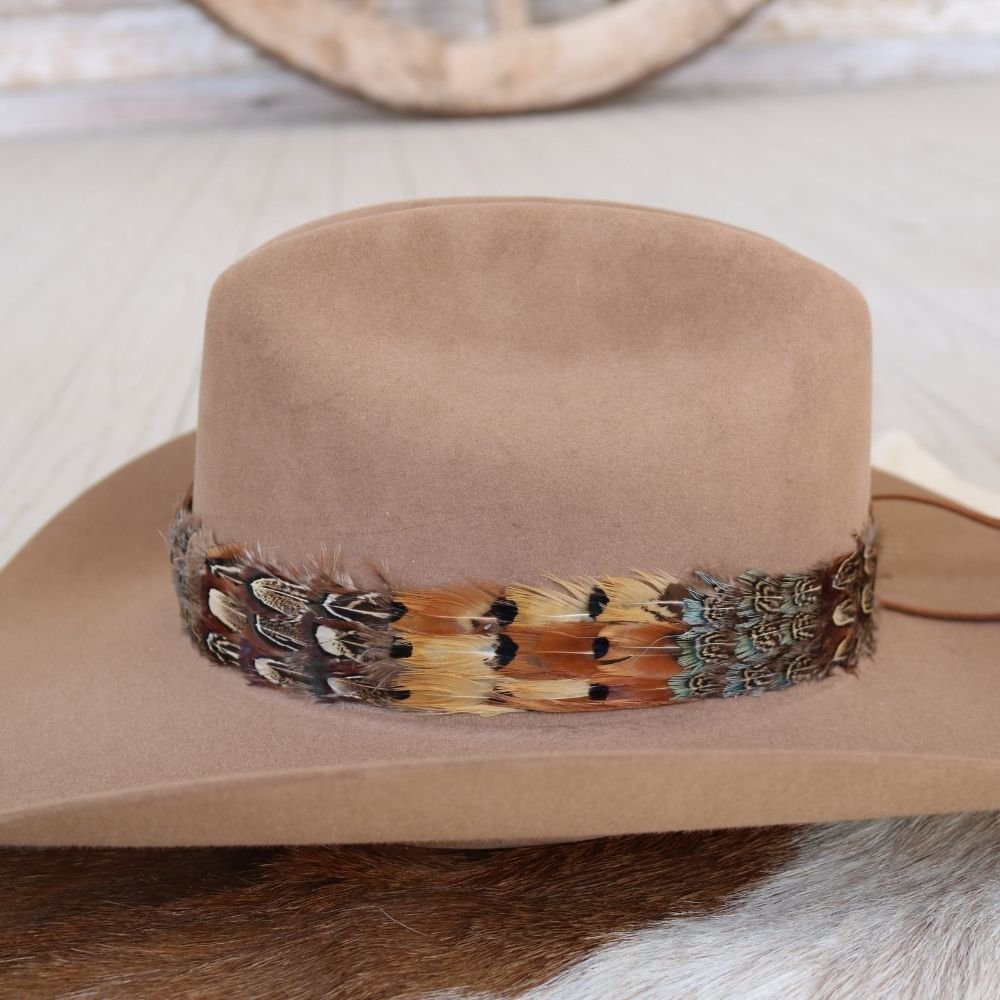 Wide Feather Hat Band for Cowboy Hat – Western Hat Accessory